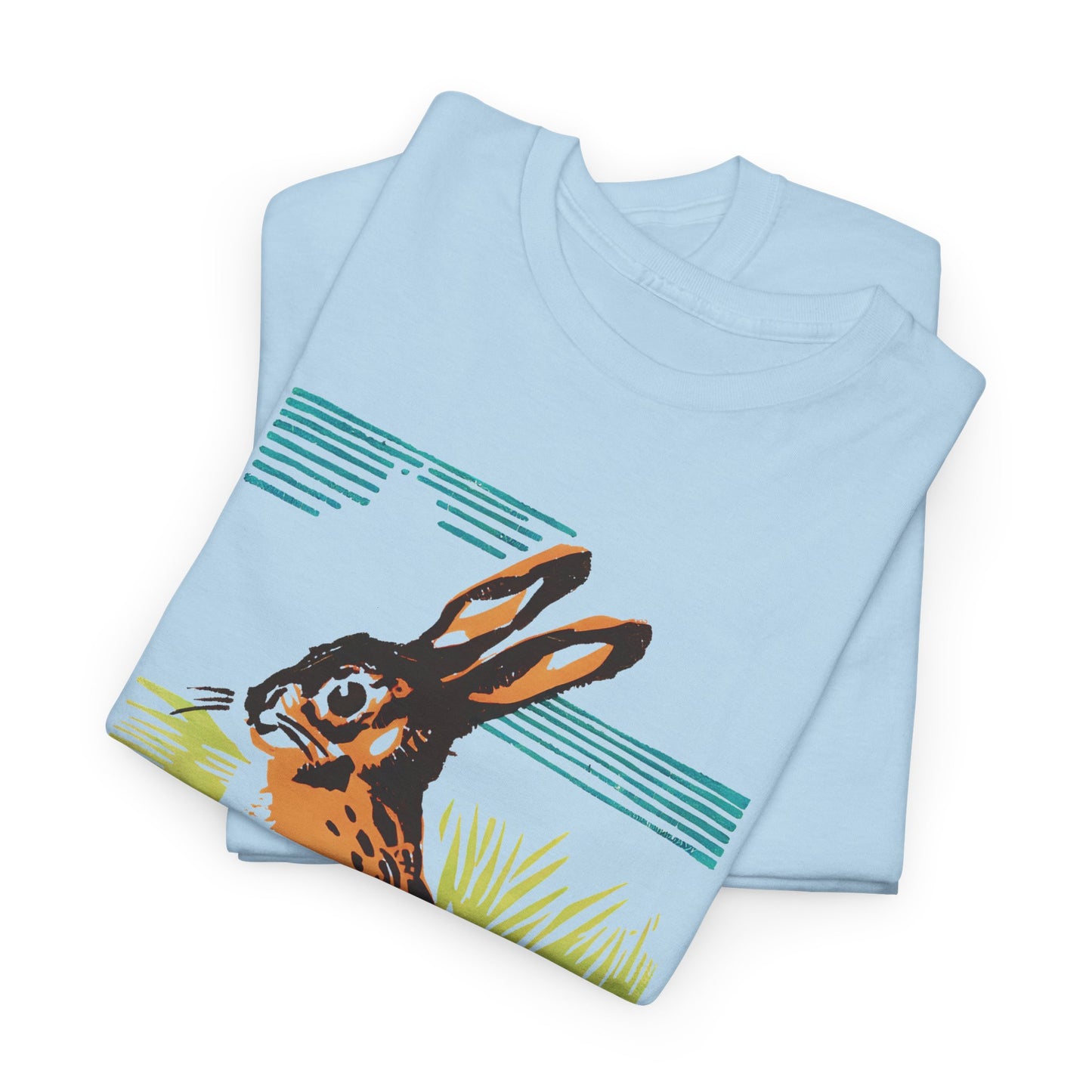 vintage czechoslovakian match box art bunny reproduction tshirt