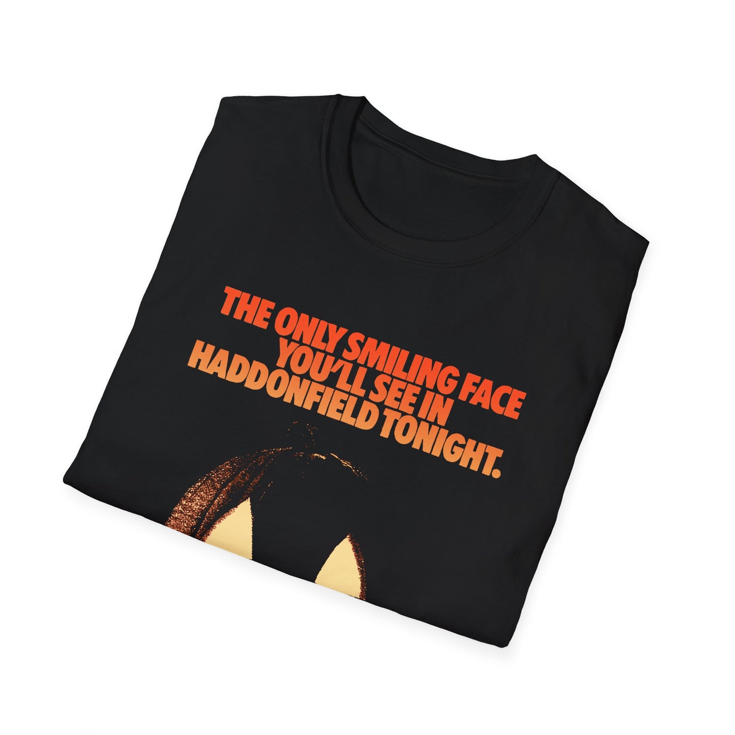 halloween 1978 tv guide ad art the only smiling face you'll see in haddonfield tonight tshirt