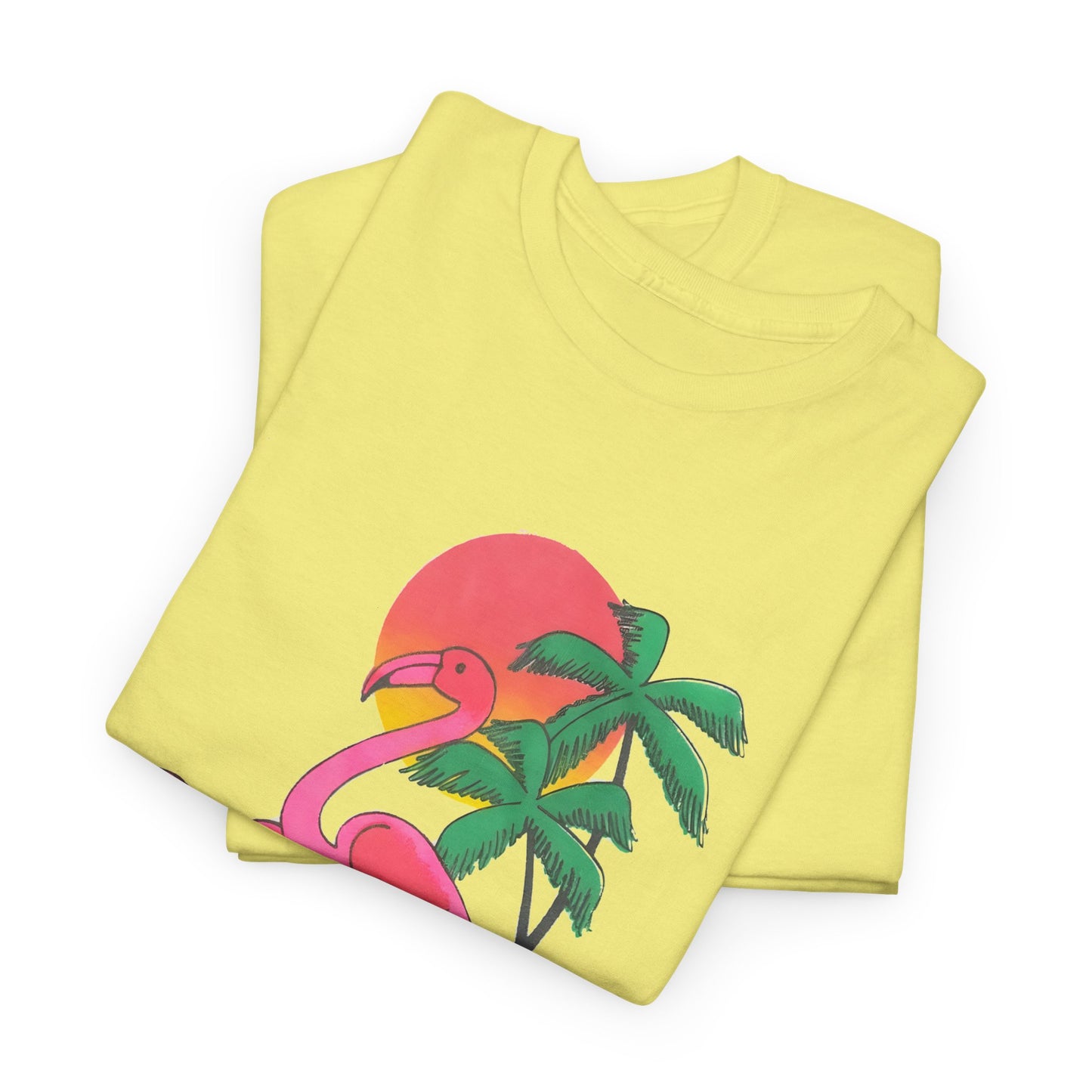 1980s vintage two flamingos reproduction tshirt