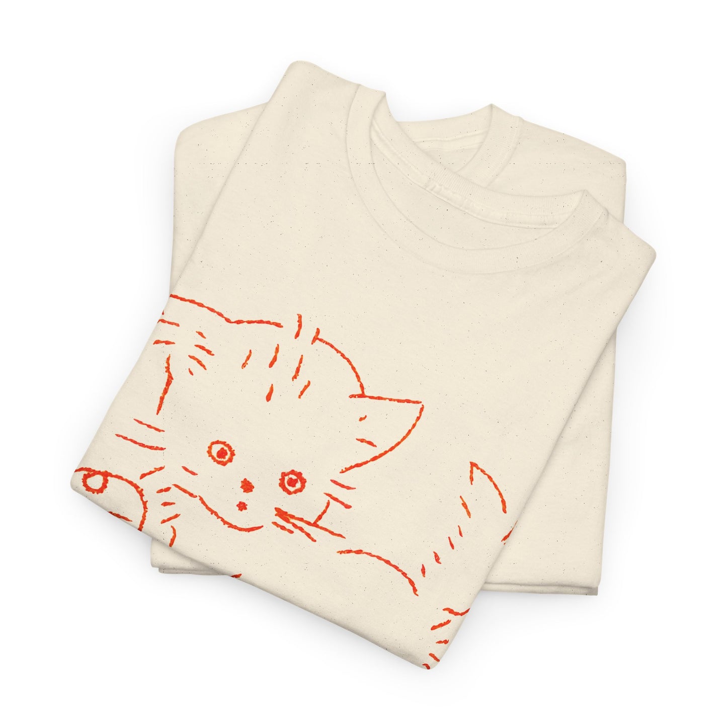vintage graphic kitten with string reproduction tshirt