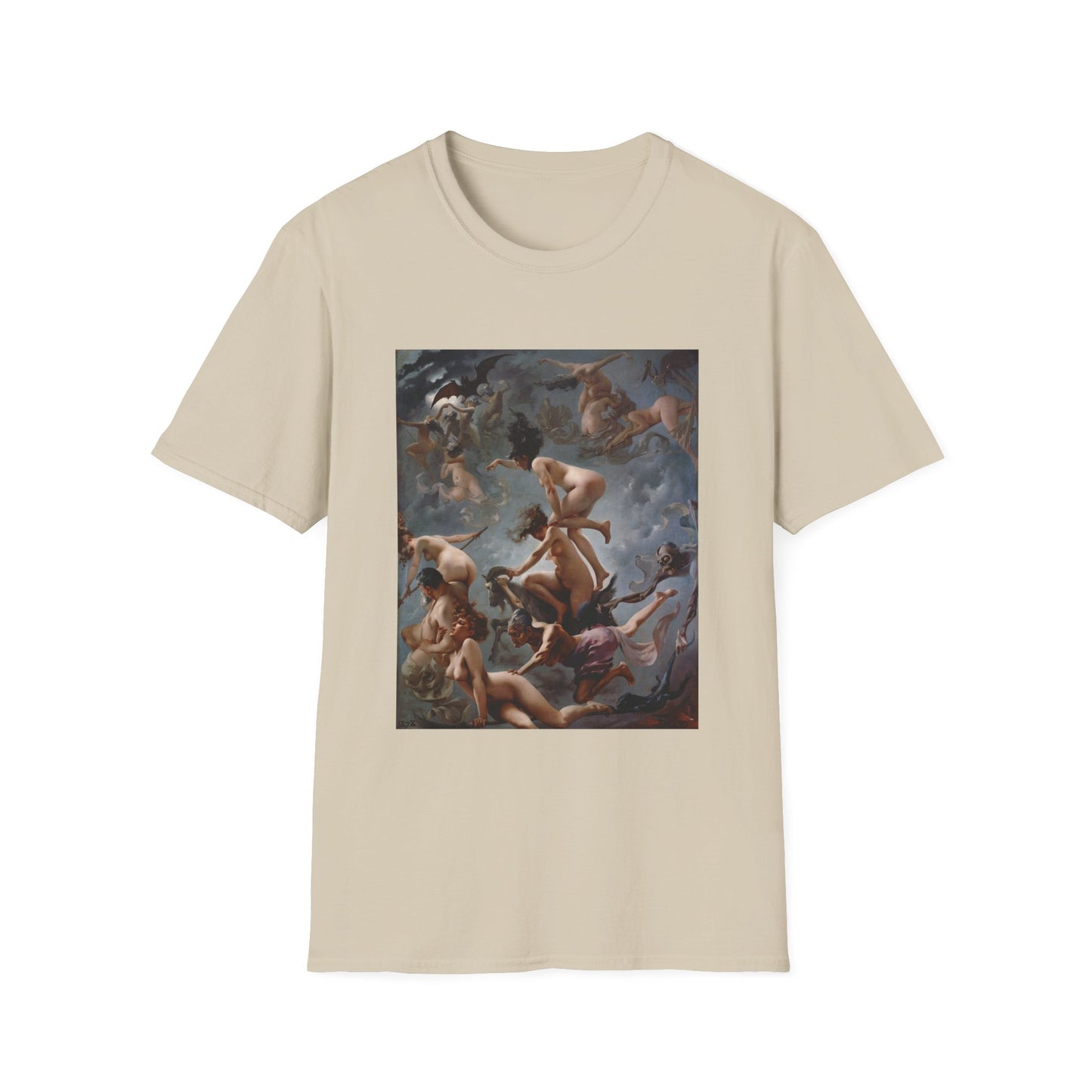 1878 painting witches going to their sabbath by luis ricardo falero tshirt