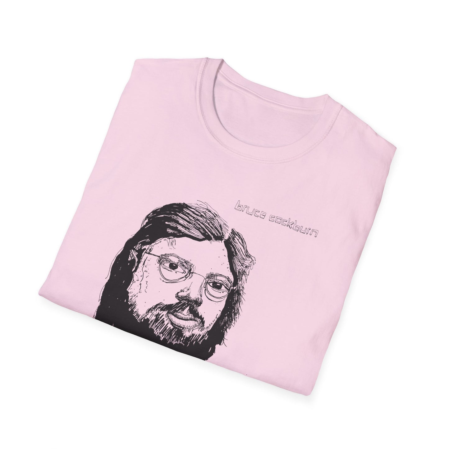 bruce cockburn original drawing tshirt