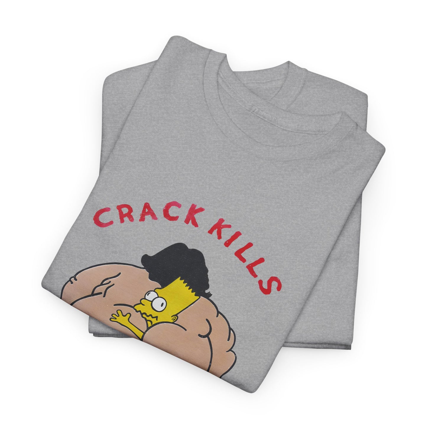 bart simpson crack kills parody vintage reproduction tshirt