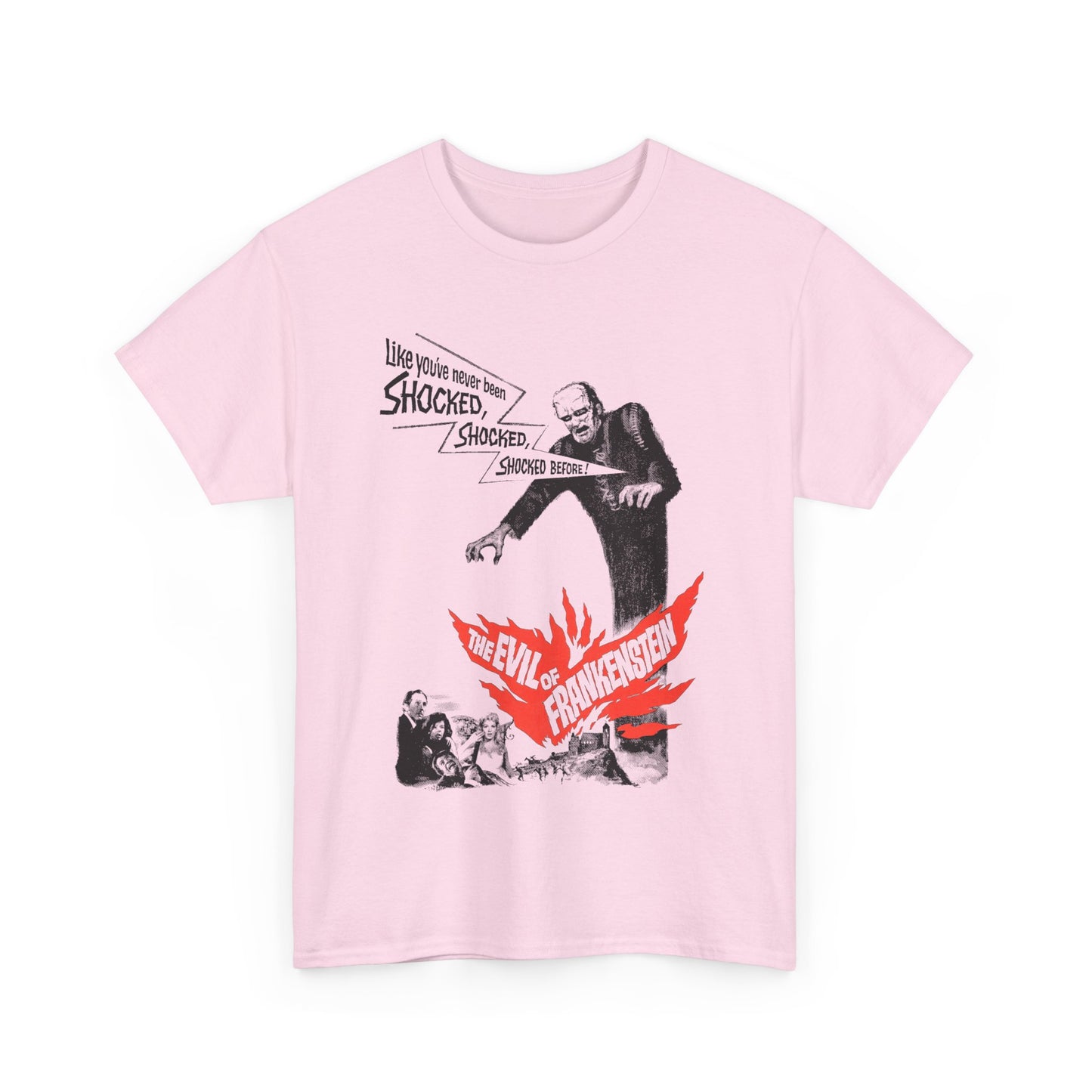 1964 the evil of frankenstein movie poster tshirt