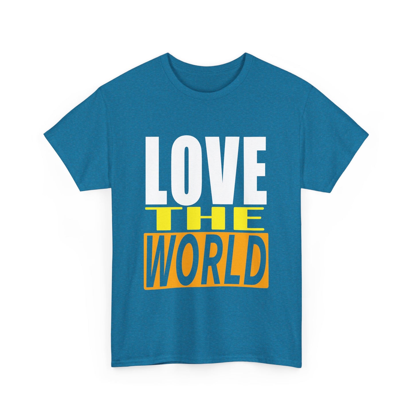 love the world vintage design tshirt