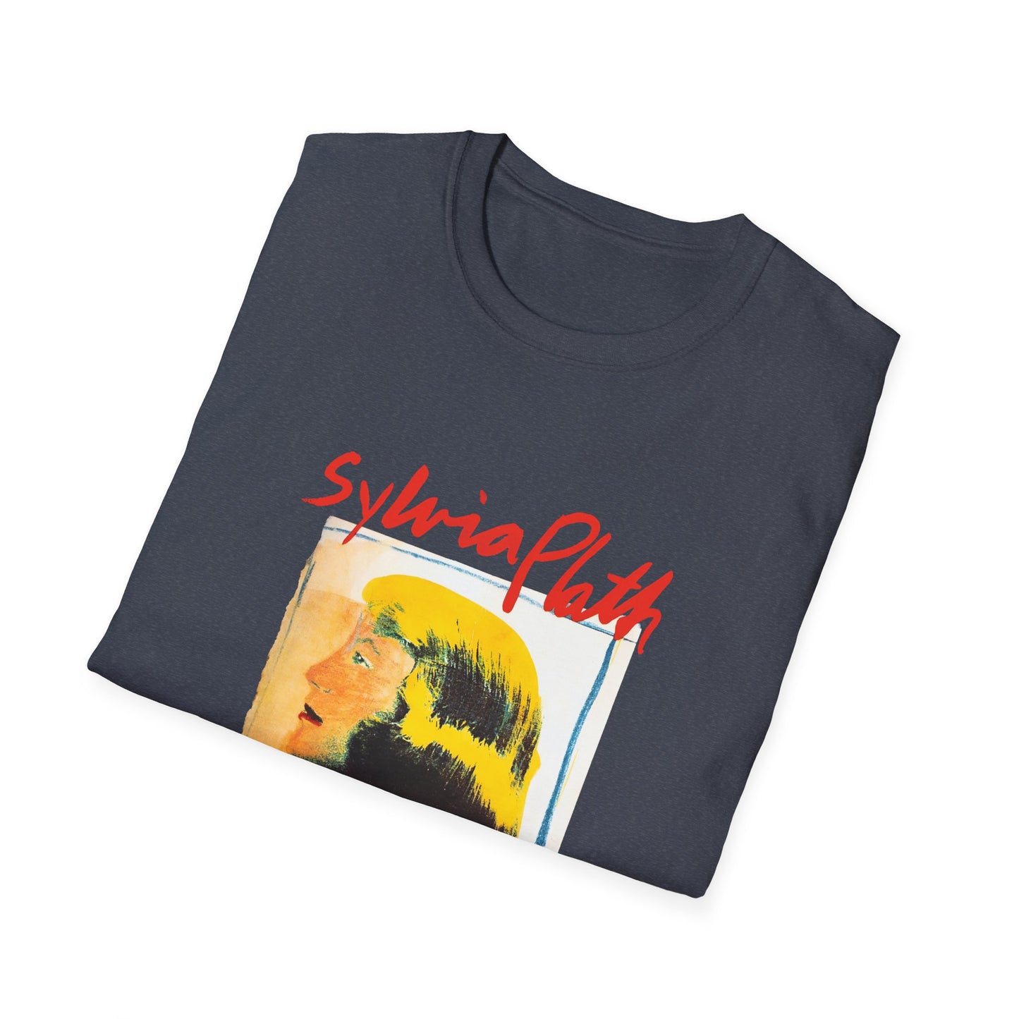 1963 book by sylvia plath "the bell jar" book cover tshirt