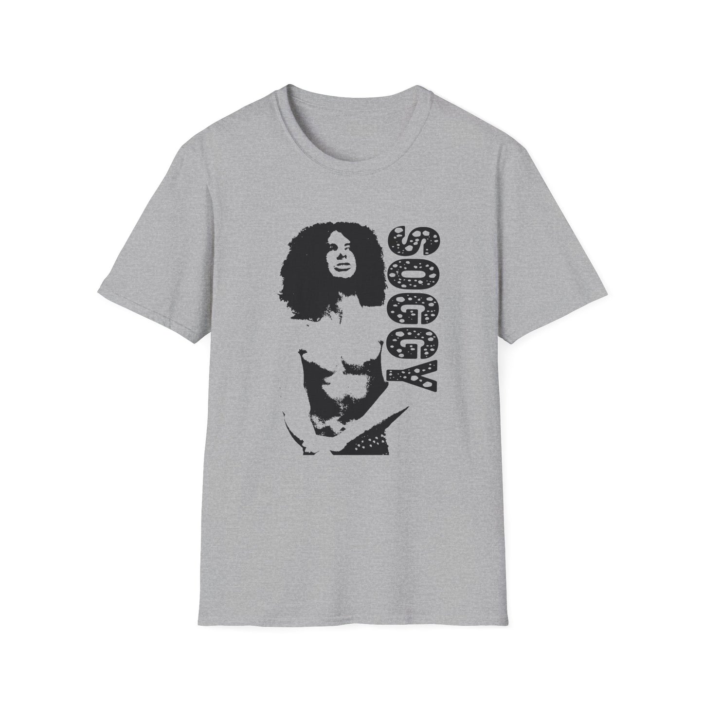 1980s french hard rock band soggy fan art tshirt
