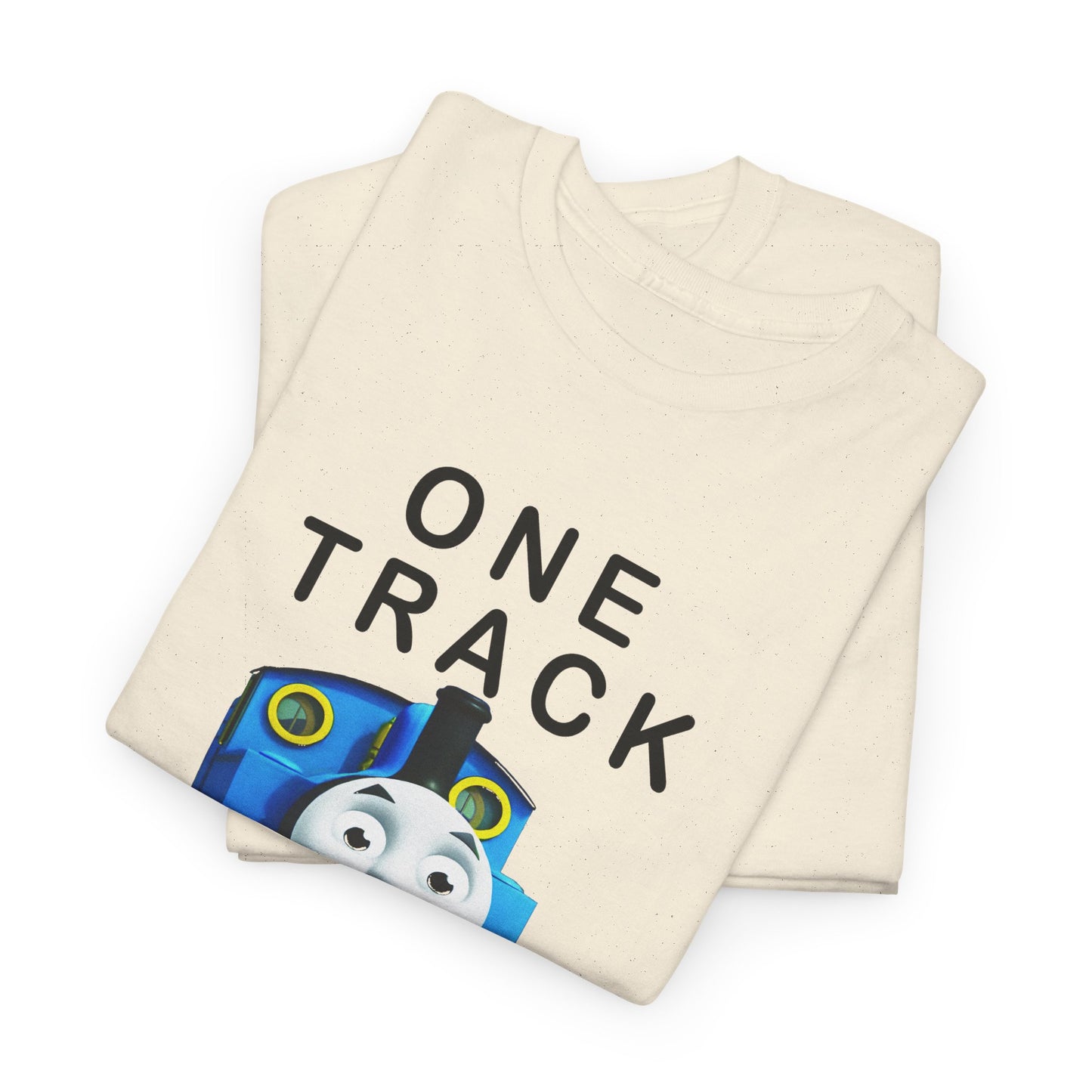 thomas the tank engine one track mind dumb tshirt