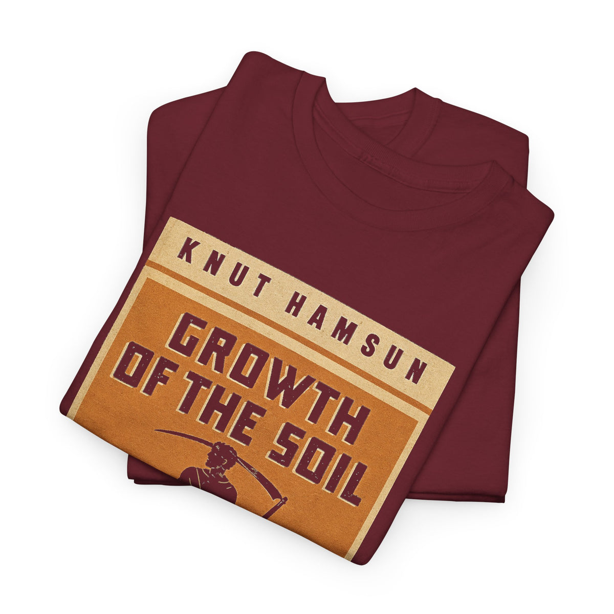 knut hamsen 1917 growth of the soil book cover tshirt