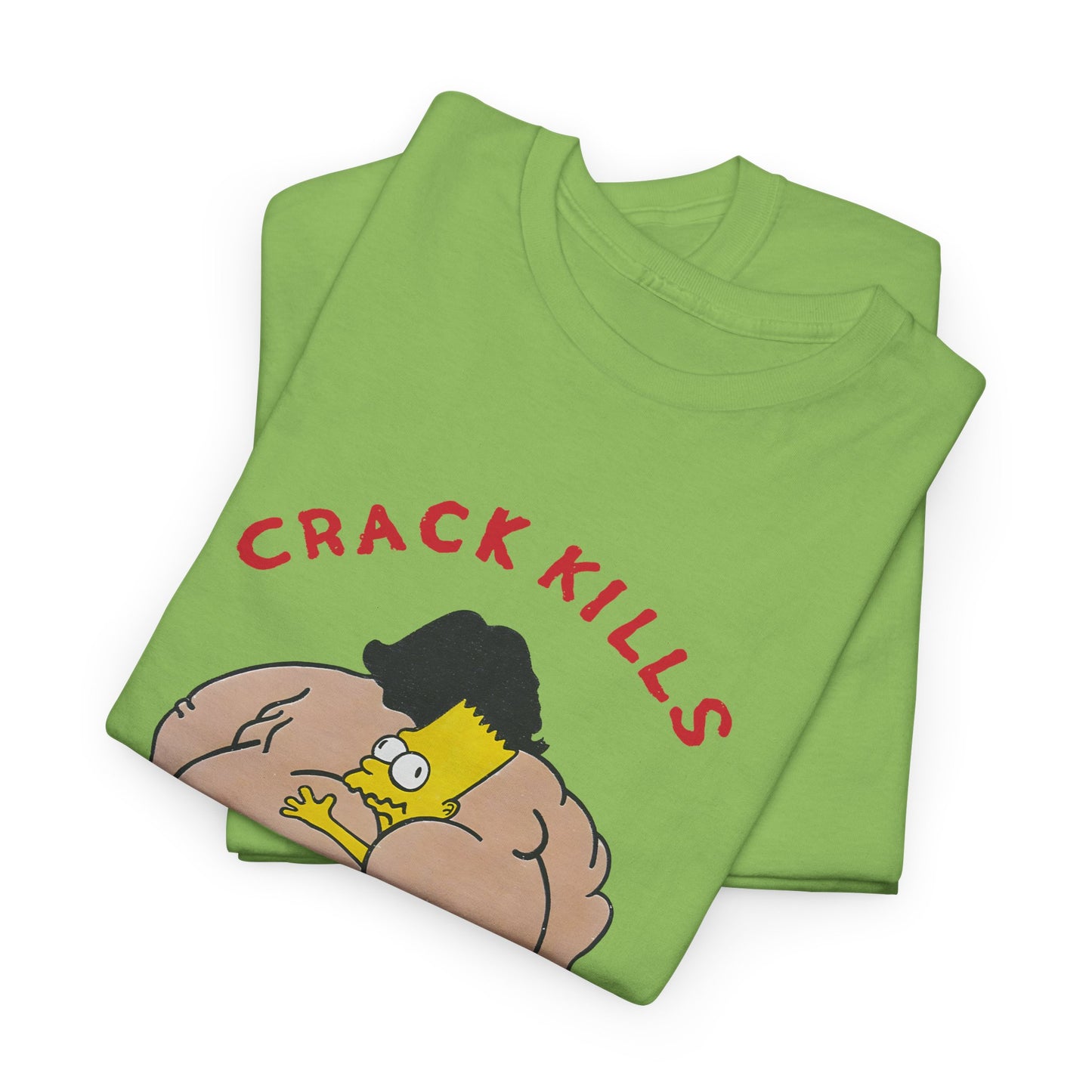 bart simpson crack kills parody vintage reproduction tshirt