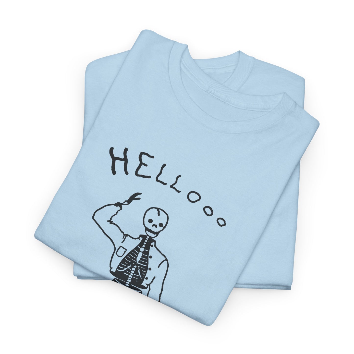 1953 the friendly skeleton illustration from the albuquerque journal reproduction tshirt