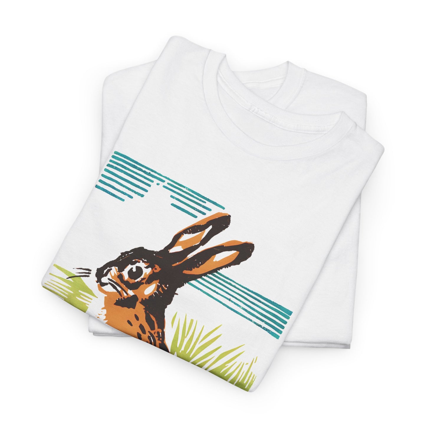 vintage czechoslovakian match box art bunny reproduction tshirt
