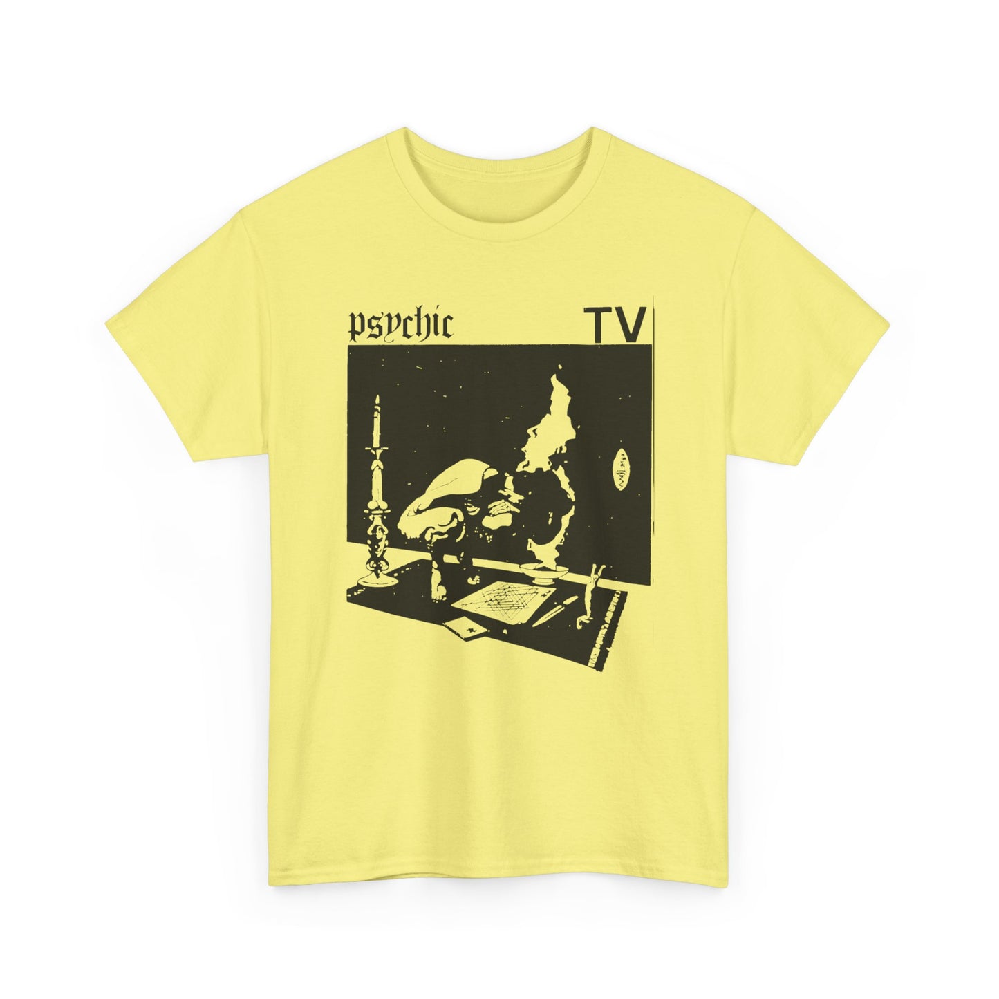 1985 cassette cover for post punk band psychic tv tshirt