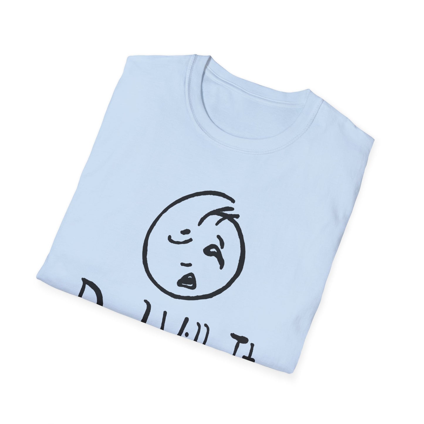 deal with it weird sad guy tshirt
