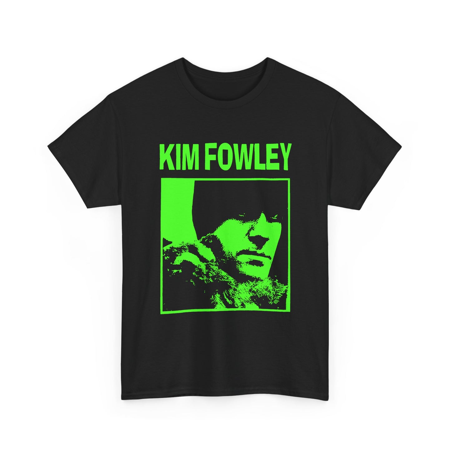 kim fowley show poster fan art reproduction green graphic tshirt