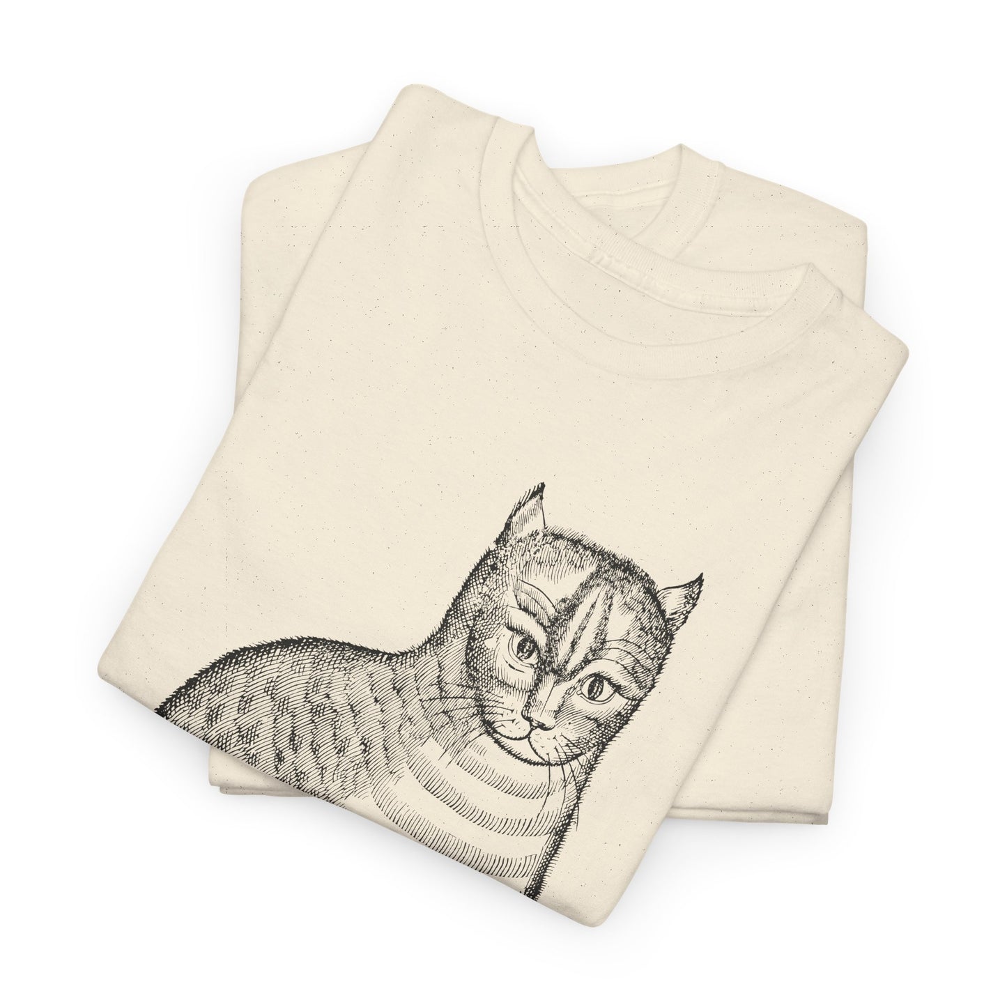 1658 edward topsell cat illustration reproduction tshirt