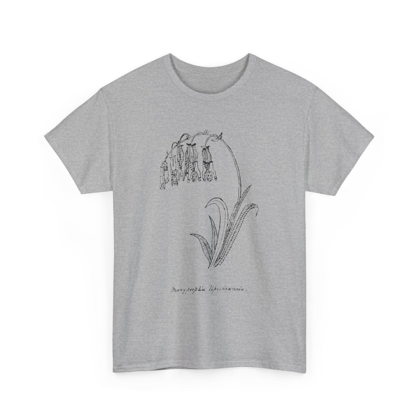 1887 edward lear nonsense botany many peeplia upsidownnia tshirt