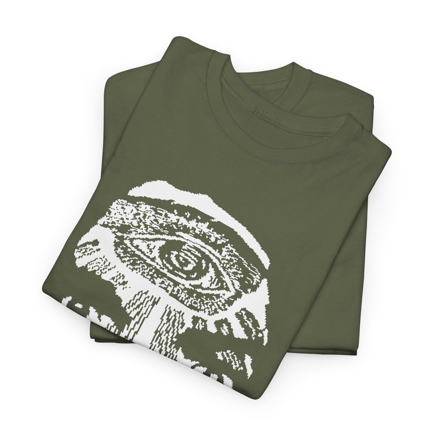 vintage charles manson knit pattern reproduction stretched warped graphic tshirt