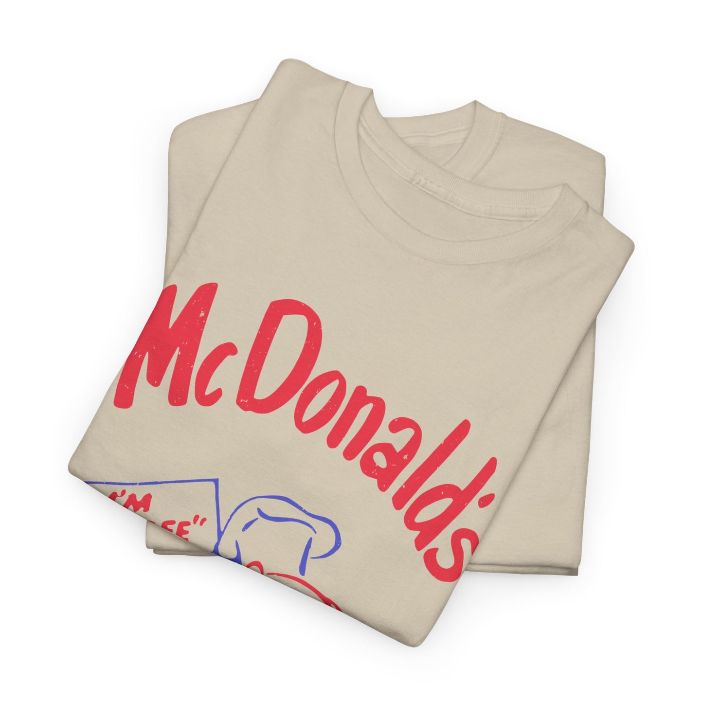 1950s vintage mcdonalds distressed logo reproduction tshirt