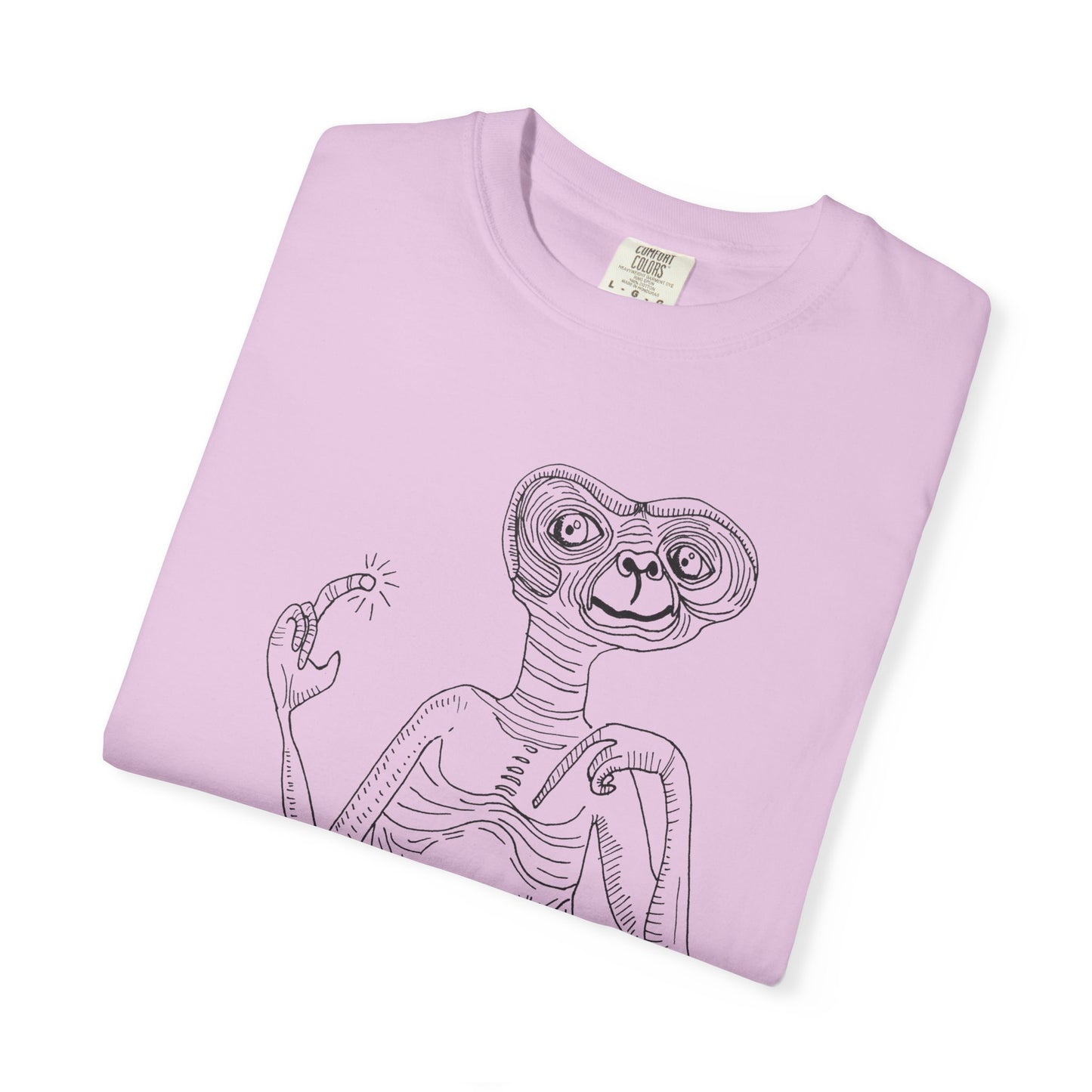 original drawing E.T the extraterrestrial tshirt on comfort colors
