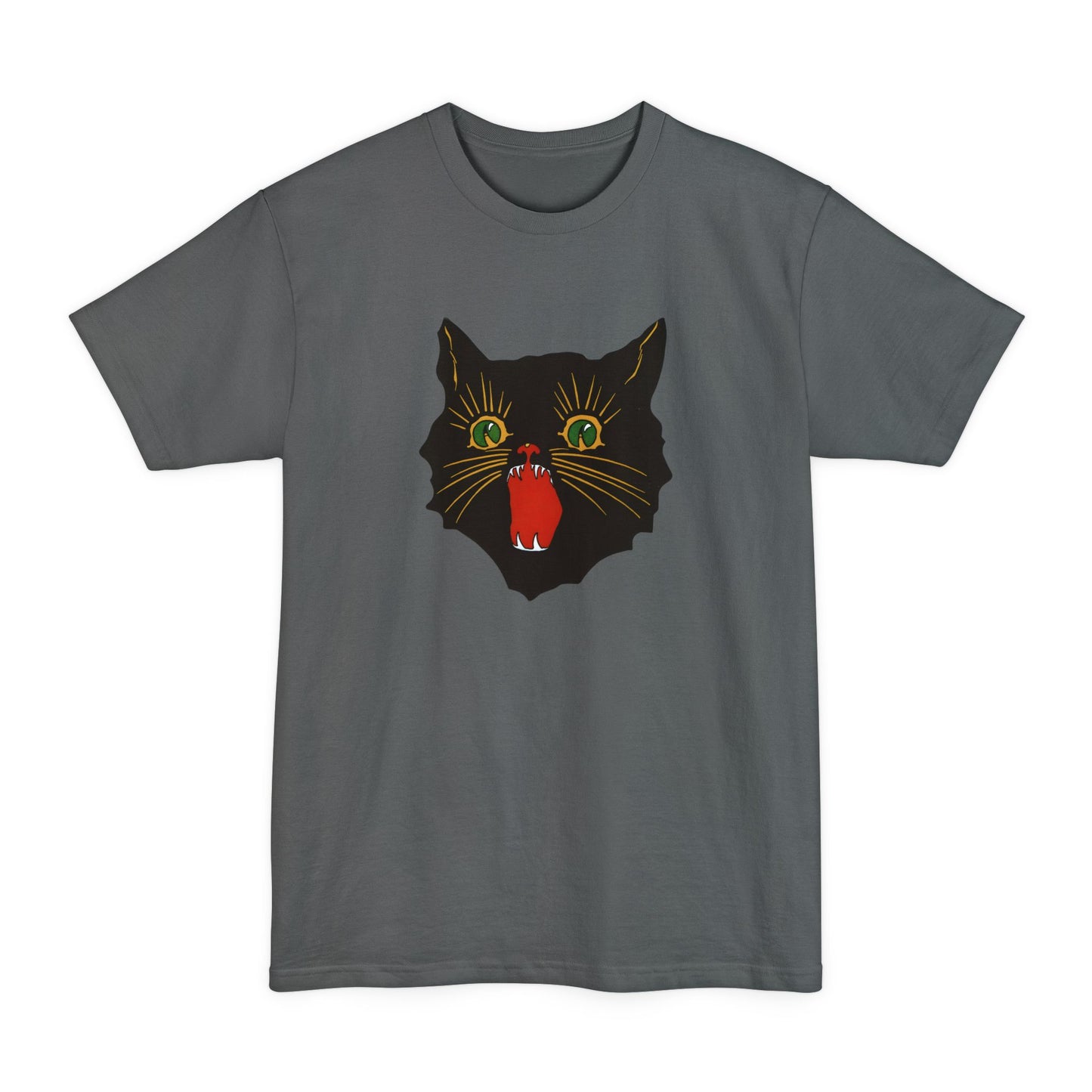 oversized vintage halloween cat reproduction unisex tall beefy tshirt