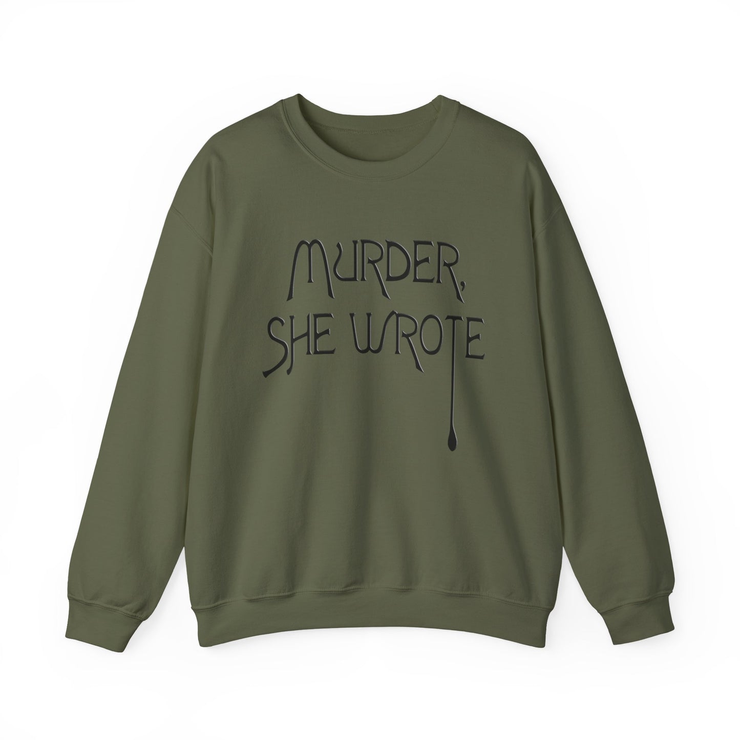 murder, she wrote vintage style unisex heavy blend crewneck sweatshirt