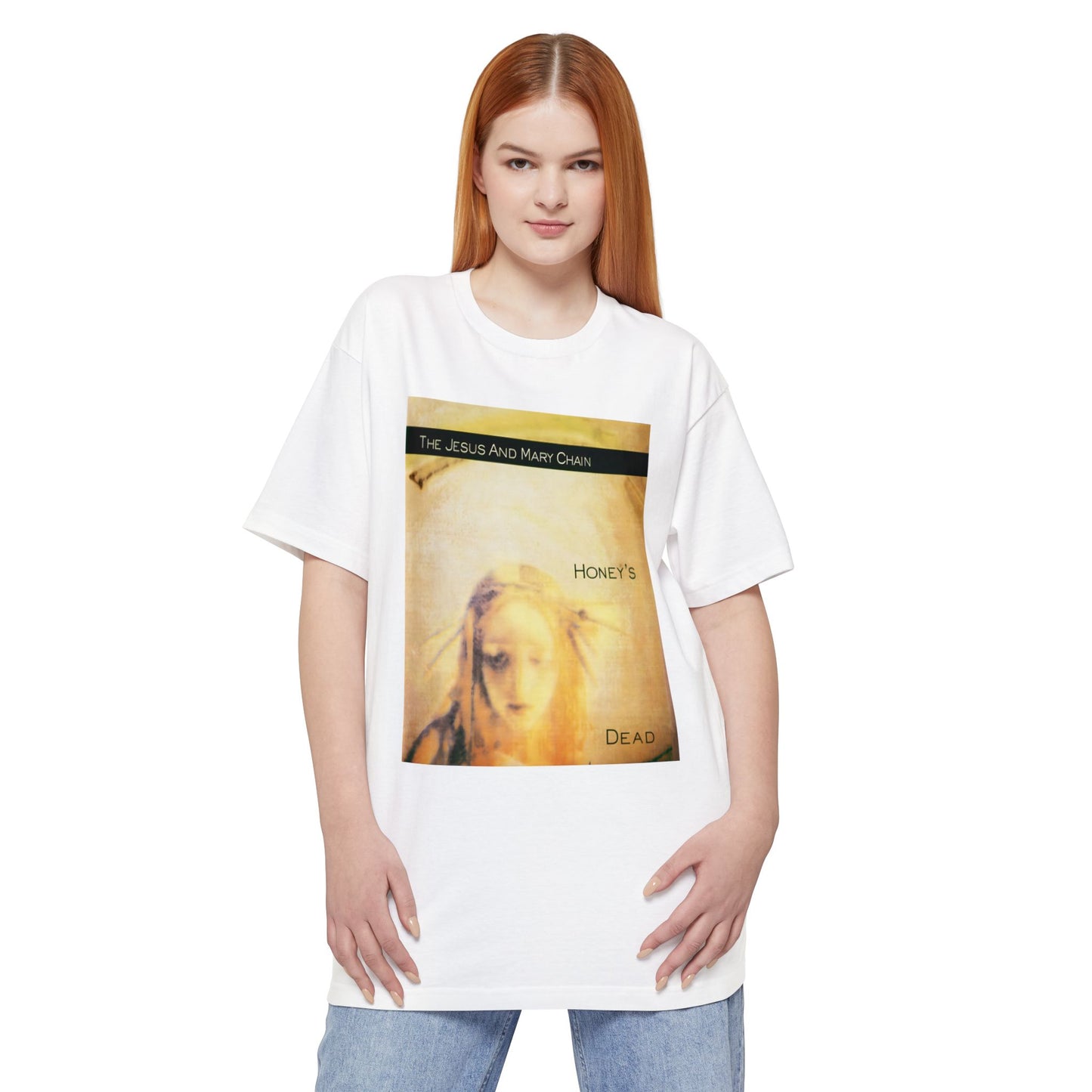 oversized the jesus and mary chain 1992 honey's dead album cover stretched unisex tall beefy tshirt