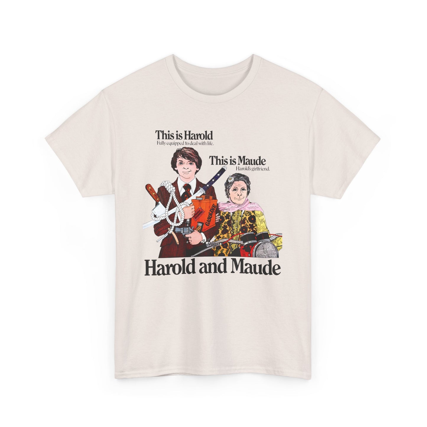 harold and maude 1971 belgian movie poster reproduction tshirt
