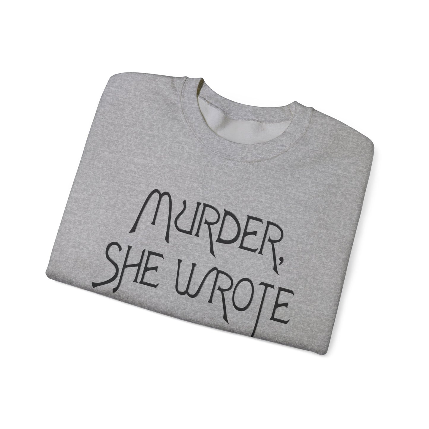 murder, she wrote vintage style unisex heavy blend crewneck sweatshirt