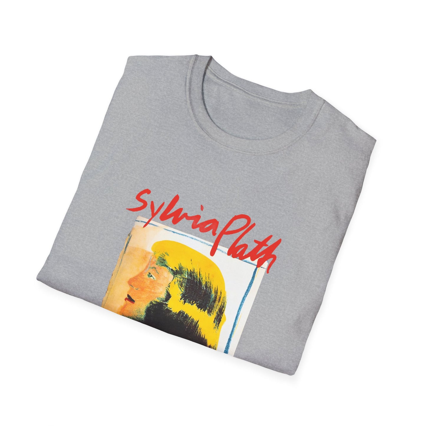 1963 book by sylvia plath "the bell jar" book cover tshirt