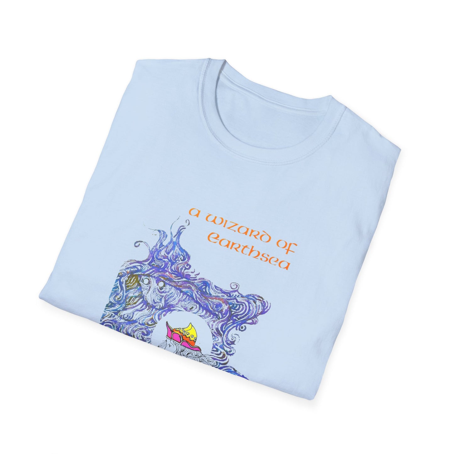 a wizard of earthsea novel by ursula k. le guin book cover tshirt