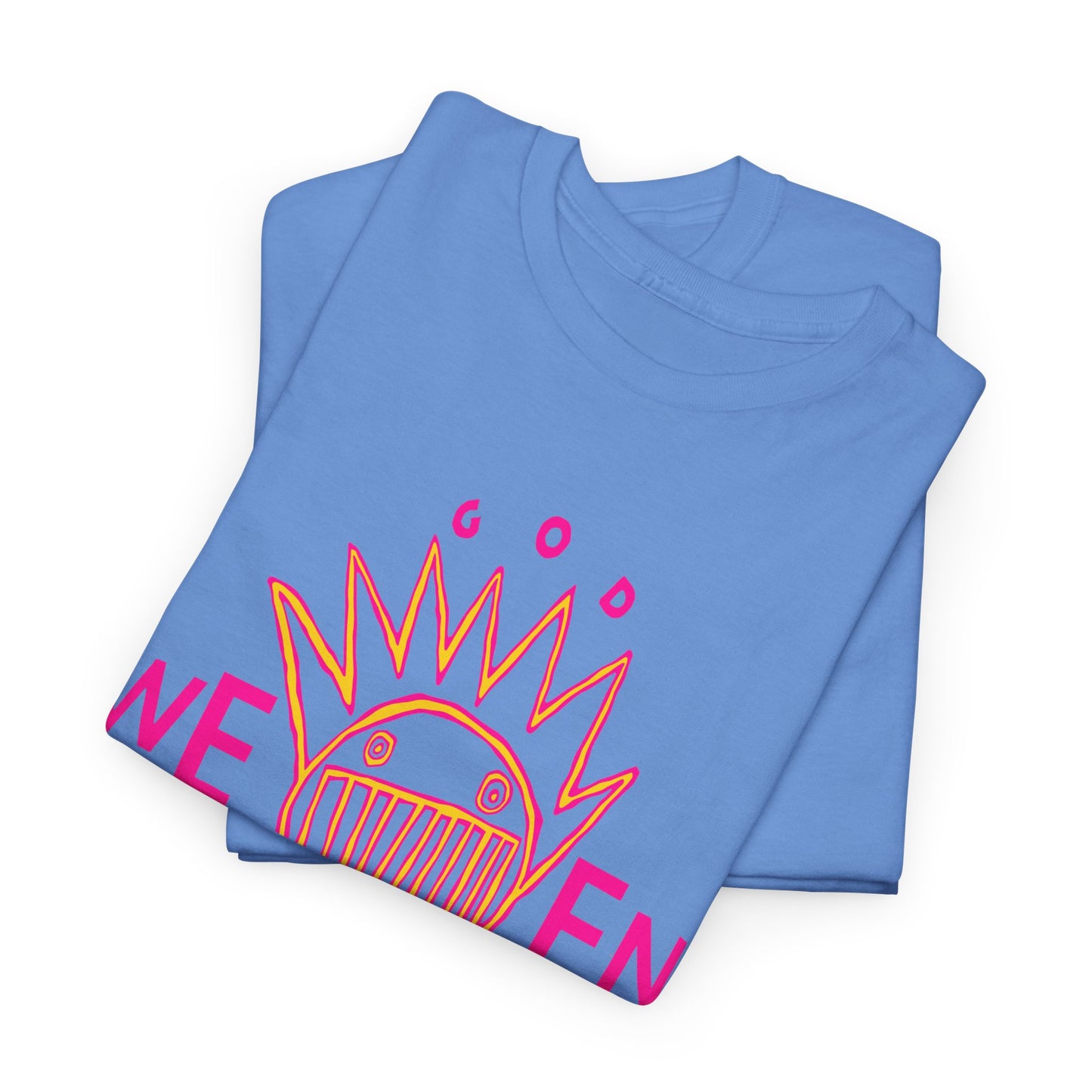 1990 god ween satan by ween album cover stretched neon colors tshirt