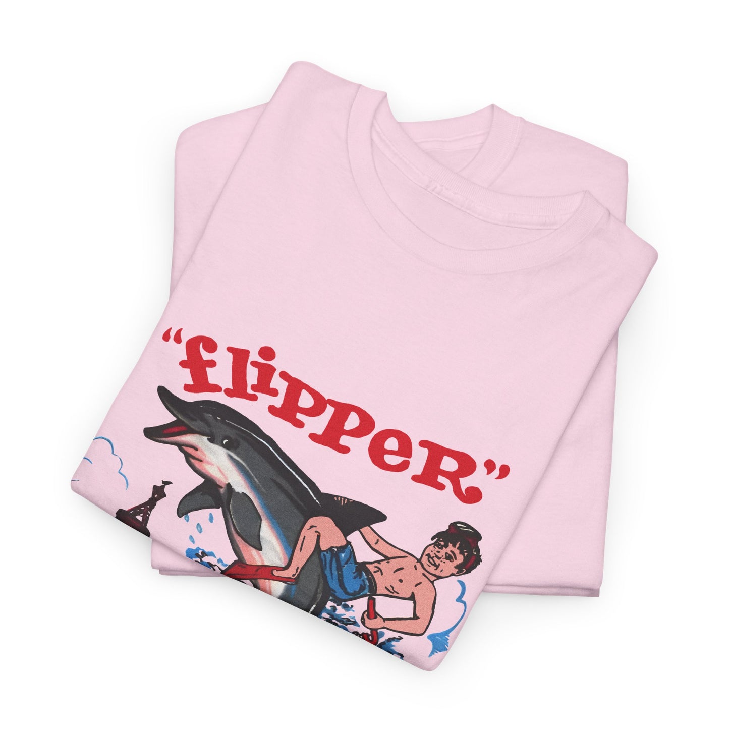 1960s miami seaquarium flipper the dolphin vintage reproduction tshirt