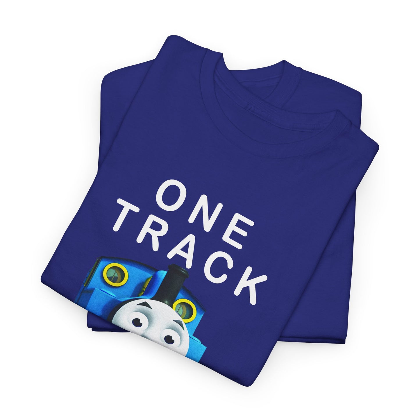 thomas the tank engine one track mind dumb tshirt