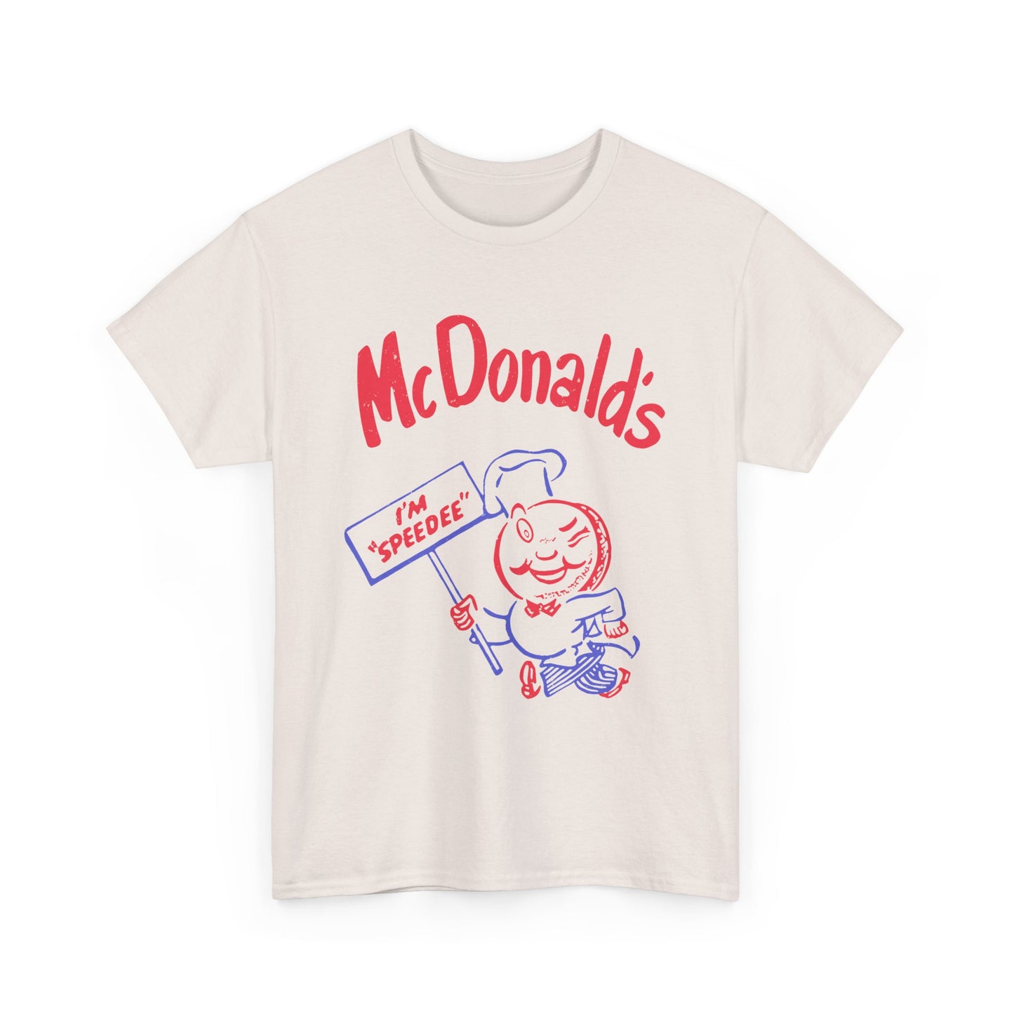 1950s vintage mcdonalds distressed logo reproduction tshirt