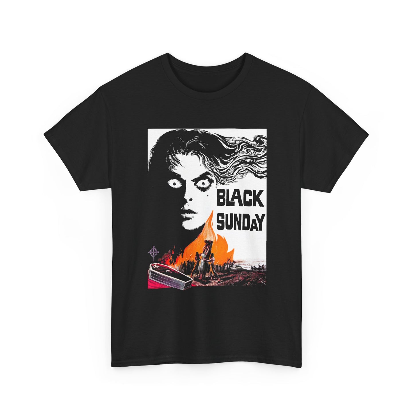 1960 black sunday movie poster 1 custom edit tshirt