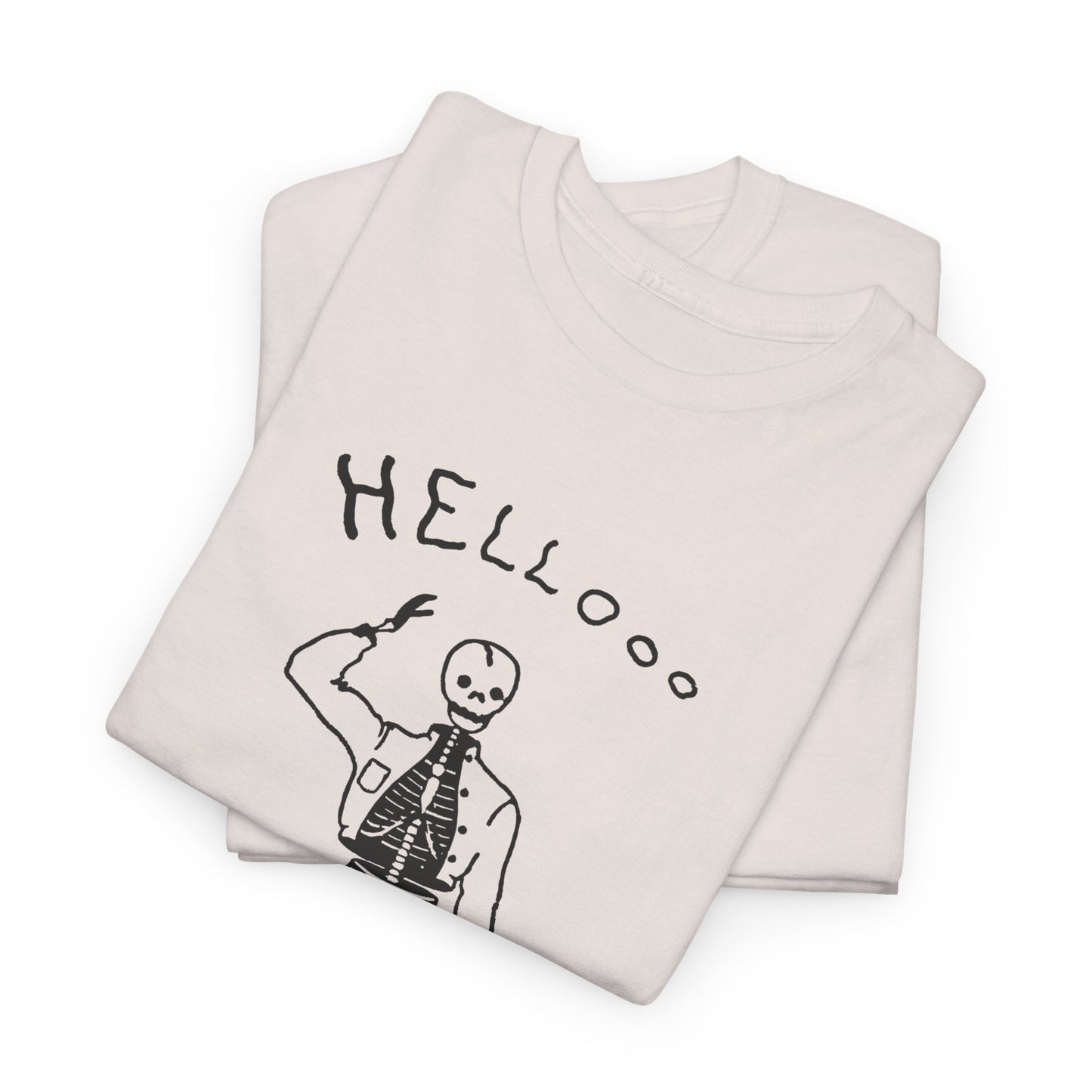 1953 the friendly skeleton illustration from the albuquerque journal reproduction tshirt