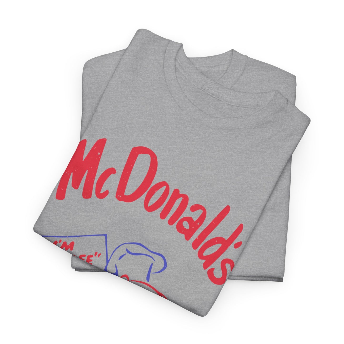 1950s vintage mcdonalds distressed logo reproduction tshirt