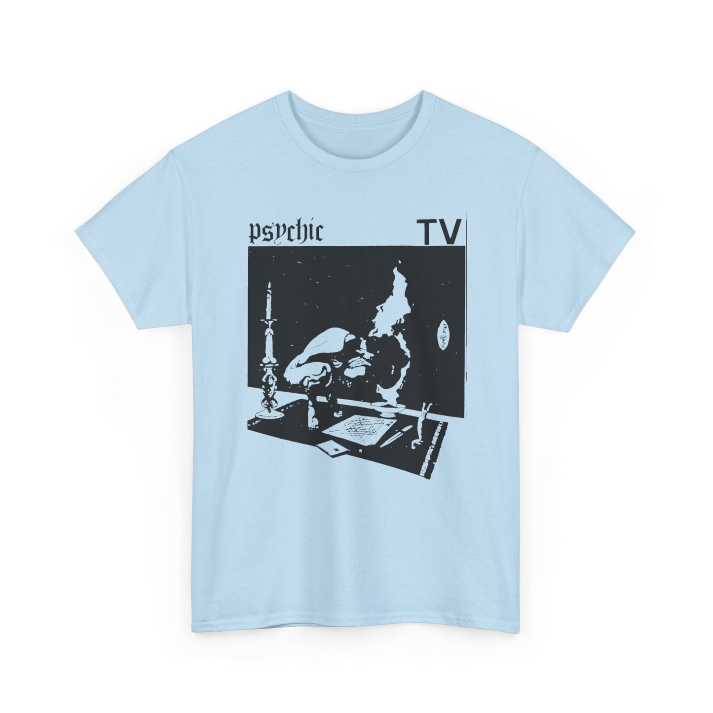 1985 cassette cover for post punk band psychic tv tshirt