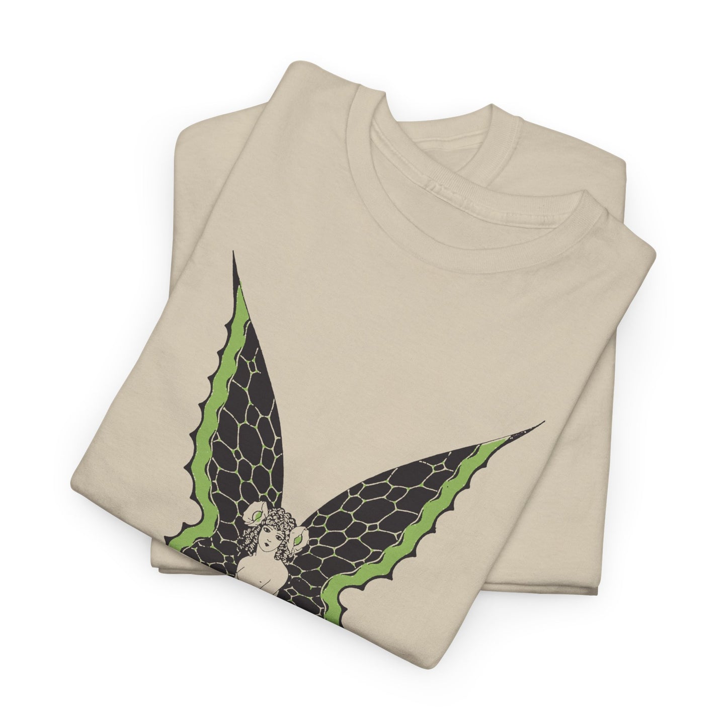 1920s art nouveau fairy skull art by sergei pavlovich lodygin tshirt
