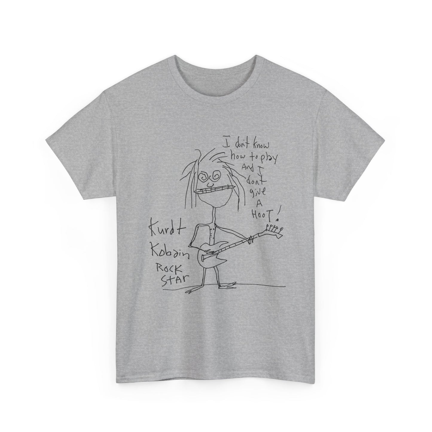 1992 kurt cobain self portrait reproduction tshirt