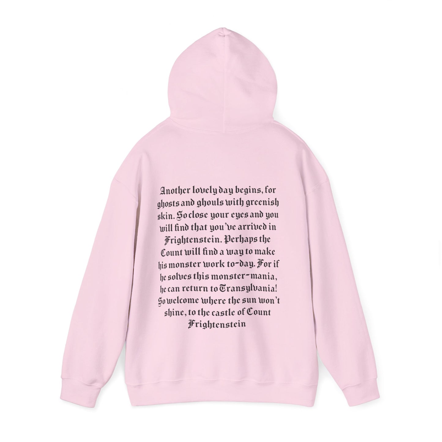 the hilarious house of frightenstein vincent price opening monologue on a unisex heavy blend hooded sweatshirt