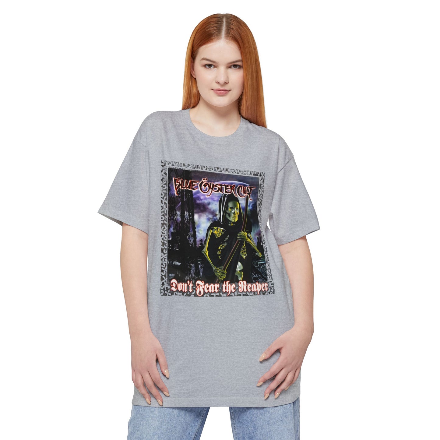oversized 1996 best of blue oyster cult don't fear the reaper reproduction unisex tall beefy tshirt