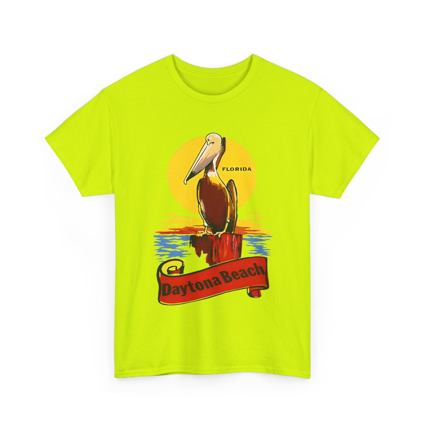 vintage florida pelican souvenir water decal reproduction tshirt