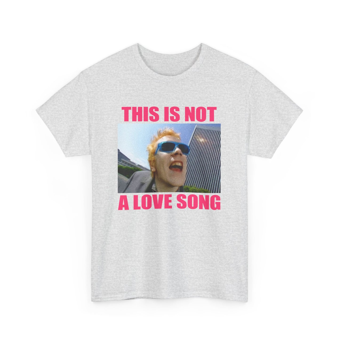 public image limited this is not a love song fan art pink letters tshirt