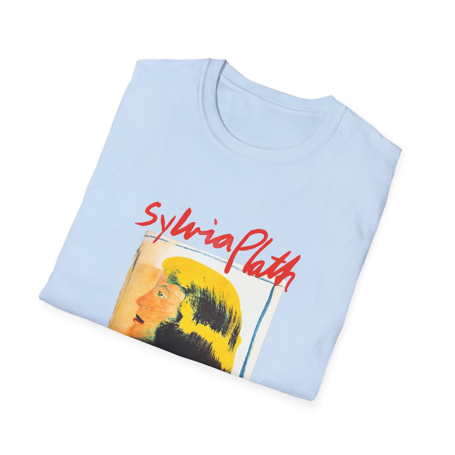 1963 book by sylvia plath "the bell jar" book cover tshirt