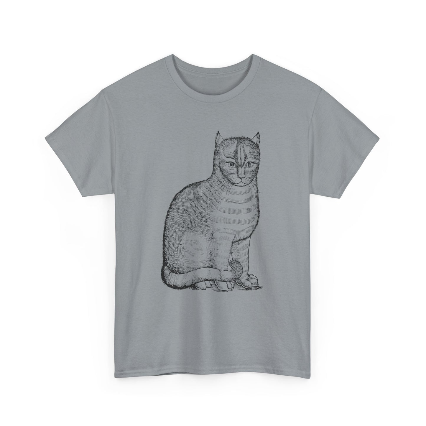 1658 edward topsell cat illustration reproduction tshirt