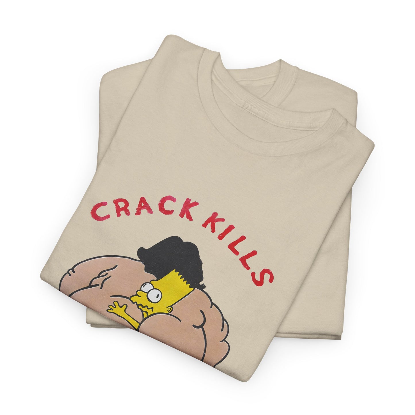 bart simpson crack kills parody vintage reproduction tshirt