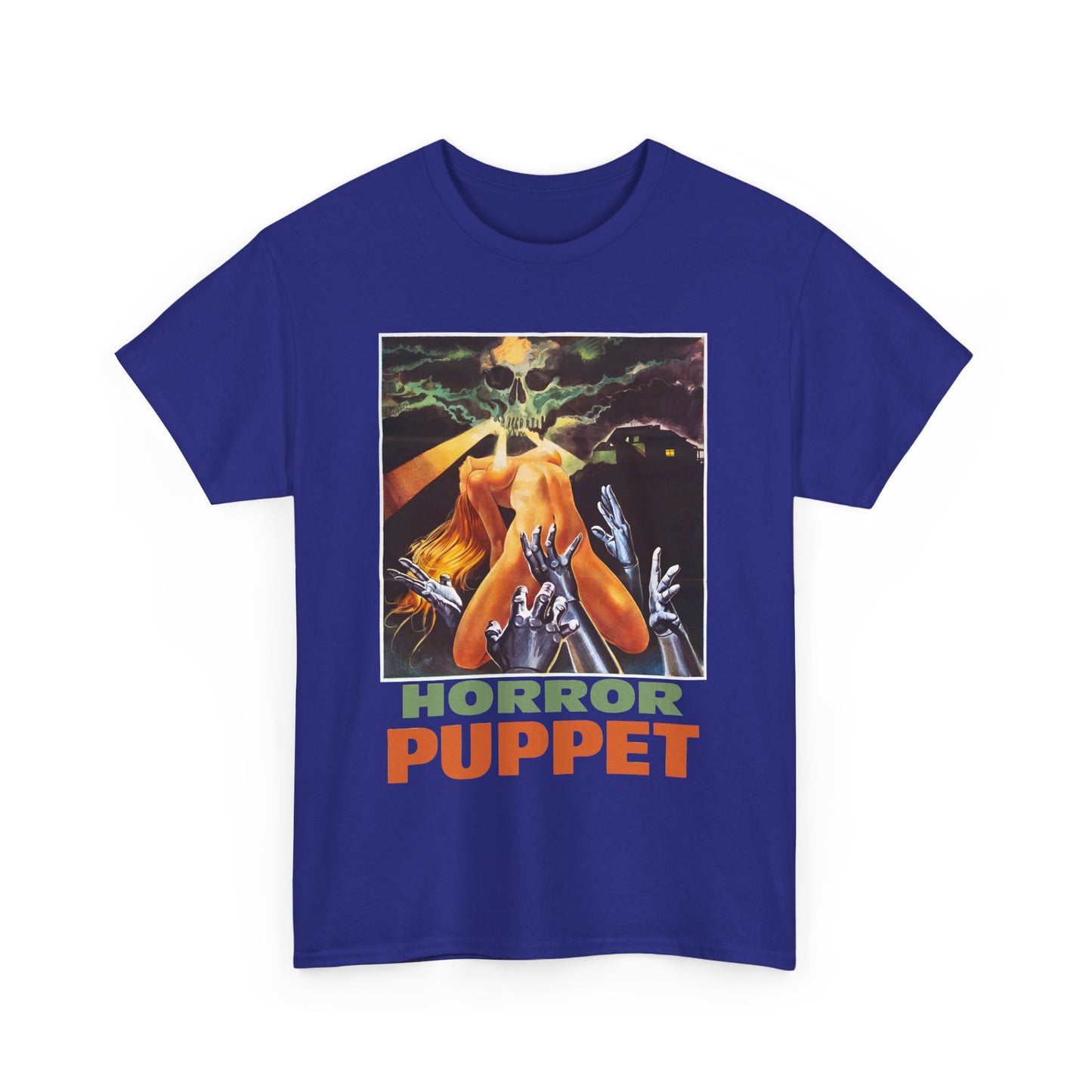1979 horror puppet poster for the movie tourist trap tshirt