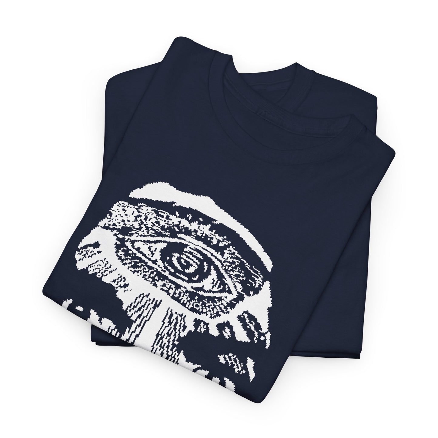 vintage charles manson knit pattern reproduction stretched warped graphic tshirt